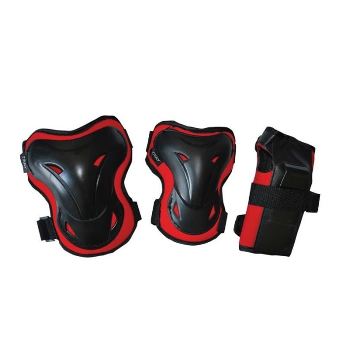 Set Genunchiere Si Cotiere Shelter, L, Rosu Ultimate FactoryBikes