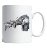 Cana alba personalizata &quot;elephants&quot;, INOVATIX&reg;. 330ml