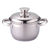 Cratiță cu capac metalic Rosberg R51210L22S, 22 cm, 4,5 l, inducție, Inox