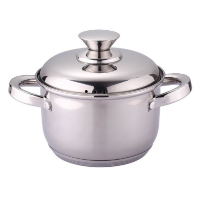 Cratiță cu capac metalic Rosberg R51210L18S, 18 cm, 2,5 l, Inducție, Inox foto