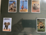 Liberia - serie timbre animale fauna nestampilata MNH, Nestampilat
