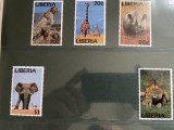 liberia - serie timbre animale fauna nestampilata MNH