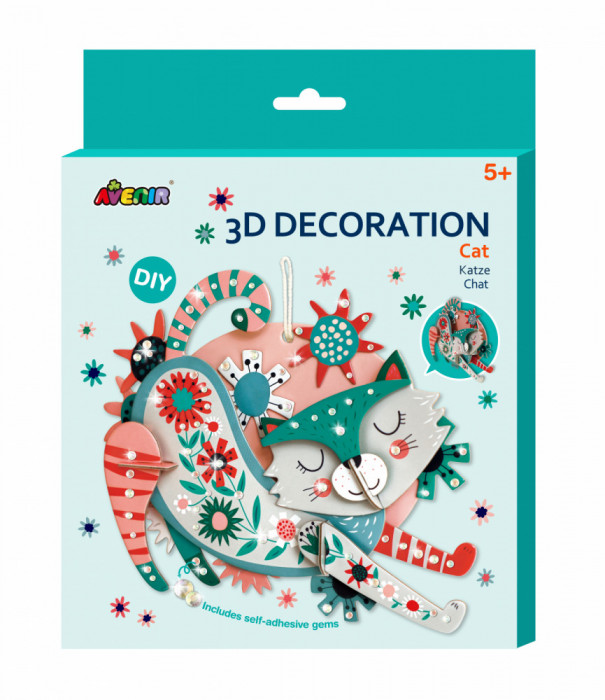Decoratiune 3D - Pisica