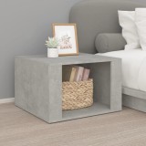 vidaXL Noptieră, gri beton, 57x55x36 cm, lemn compozit