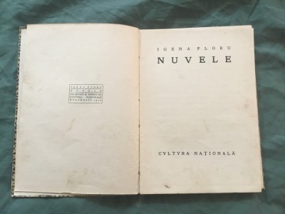 Nuvele de Igena Floru anul 1926 ! foto