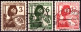 Seria Completă Germania 1937 - Apărarea Antiaeriană civilă Luftschutz, 3v (Mi. 643-645) - Ștampilate -A222