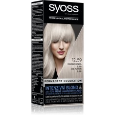 Syoss Permanent Cool Color Culoare permanenta pentru par cu subton rece culoare 12-59 Cool Platinum Blond 1 buc