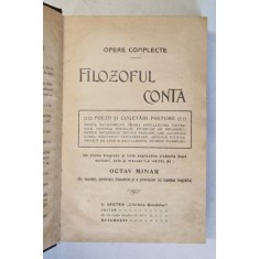 FILOZOFUL CONTA de OCTAV MINAR *PREZINTA SUBLINIERI