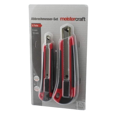 Set 2 cuttere, 9mm si 18mm, cu 3 lame de rezerva, 253252 foto