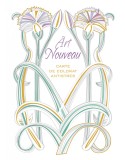Art nouveau - carte de colorat antistres
