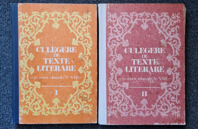 CULEGERE TEXTE LITERARE (2 volume) foto