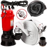 Cumpara ieftin Pompa Apa Murdara Submersibila 3200W Boxer, Furtun Pompieri 20m, Debit 20000L/H, Refulare 28m, Tocator