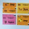 Lot 4 buc - Ambalaj guma de mestecat, DANDY Chewing Gum, anii 80