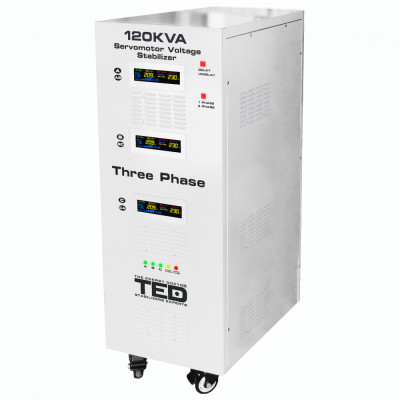 Stabilizator retea maxim 120KVA-SVC cu servomotor trifazat-trifazat TED000088 SafetyGuard Surveillance foto
