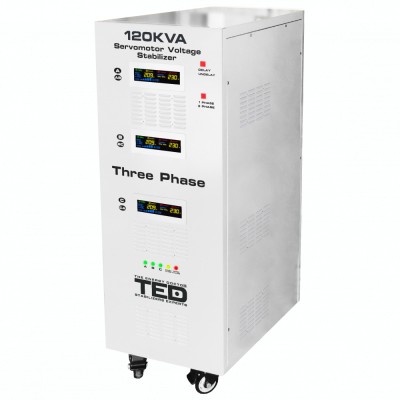 Stabilizator retea maxim 120KVA-SVC cu servomotor trifazat-trifazat TED000088 SafetyGuard Surveillance foto