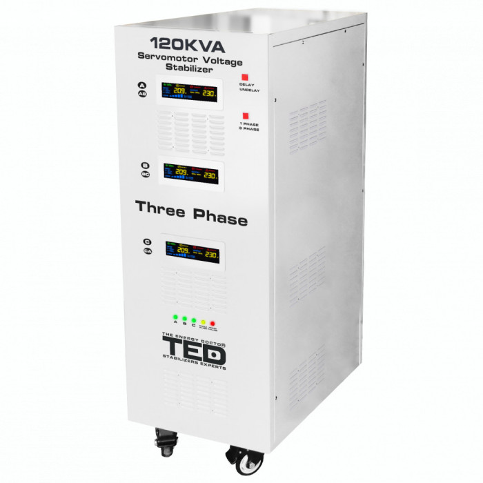 Stabilizator retea maxim 120KVA-SVC cu servomotor trifazat-trifazat TED000088 SafetyGuard Surveillance