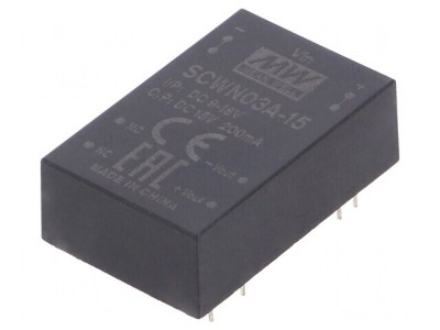 Convertor DC/DC 3W 9-18V la 15V 200mA DIP24 foto