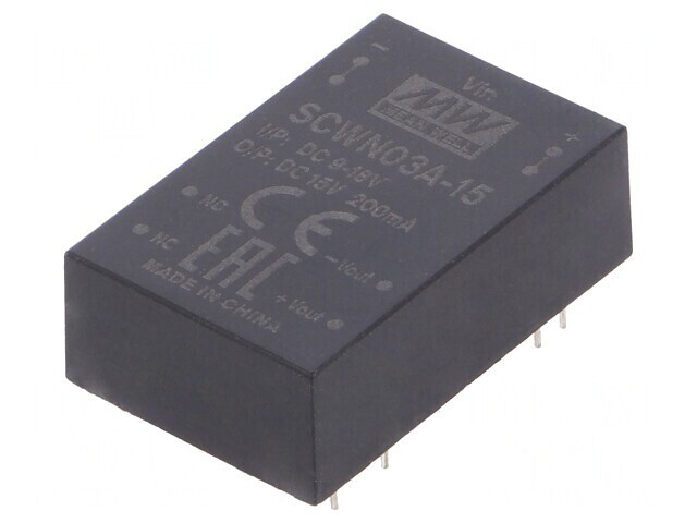 Convertor DC/DC 3W 9-18V la 15V 200mA DIP24