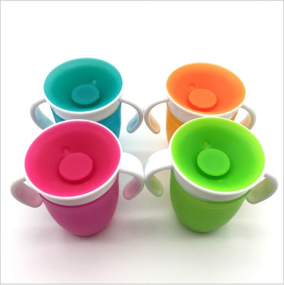 Cana anticurgere 360&amp;deg; cu manere pentru bebe, fara BPA, 200 ml, 6 luni+, buz foto