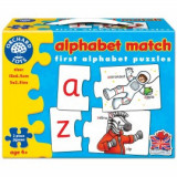 Joc educativ - puzzle in limba engleza Invata alfabetul prin asociere ALPHABET MATCH, orchard toys