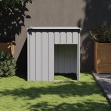 VidaXL Casă c&acirc;ine &amp; acoperiș gri deschis 110x103x109 oțel galvanizat