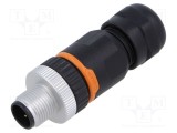 Conector M12 3 pini tată drept IP67 pe cablu aurit LAPP 250V