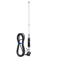 Antena CB LEMM Z2000-AT 1500, Lungime 167 cm, Castig 3dB, 26.5-28.0 MHz, 300W, Cablu RG58 4 m, Fabricata In Italia PNI-AT-1500