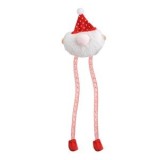Jucarie de plus pentru pisici, Mos Craciun cu picioare lungi, 35 cm, CMCLASS