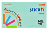 Magic Notes Autoadeziv 76 X 127 Mm, 100 File, Stick&quot;n Magic Notes - 4 Culori Pastel