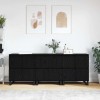 Bufeturi 3 pcs Stejar negru 180 x 35 x 70 cm Lemn compozit