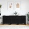 vidaXL Bufeturi 3 pcs Stejar negru 180 x 35 x 70 cm Lemn compozit 3394577