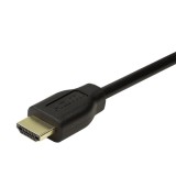 CABLU video LOGILINK, HDMI (T) la HDMI (T) 1.4, 3m, conectori auriti, rezolutie maxima 4K (3840 x 2160) la 30 Hz, plastic, dublu ecranaj, negru, &quot;CH00