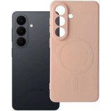 Husa MagSafe pentru Samsung Galaxy S26 S942, OEM, Silicone Mag, Roz