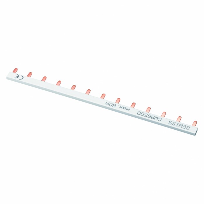 Bareta de alimentare 1P busbar pin 13M 80A Gewiss gri GW96500