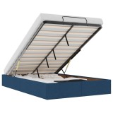 Cumpara ieftin Cadru de pat otoman fara saltea Albastru 120x200 cm tesatura