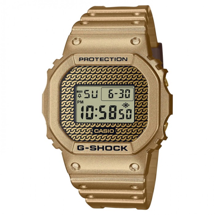 Ceas Barbati, Casio G-Shock, The Origin DWE-5600HG-1ER, Set cu 2 bratari si carcase suplimentare - Marime universala