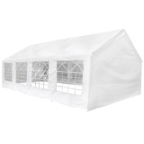 Cumpara ieftin Marchiză de petrecere, 8 x 4 m, alb