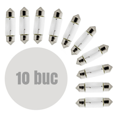 Bec auto C5W- 11x35mm 12V 5W - set de 10 - CARGUARD Best CarHome foto