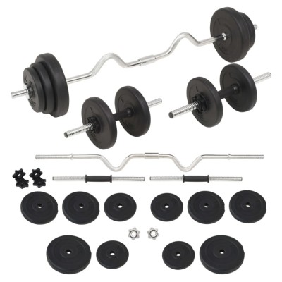 Set de haltere și gantere, 30 kg foto