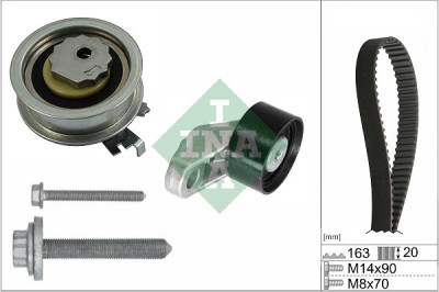 INA 530 0846 10 Set curea de distributie foto