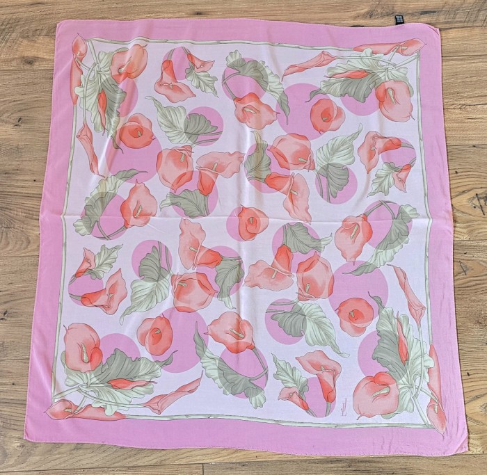 ESARFA - BATIC VINTAGE DIN MATASE NATURALĂ, JL