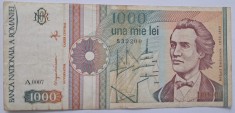 1000 Lei Septembrie 1991 Mihai Eminescu