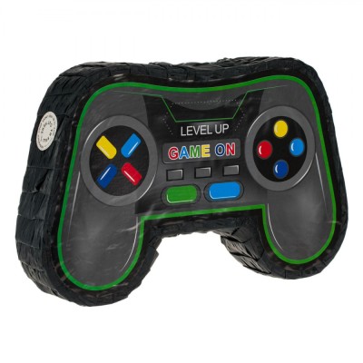 Piniata Party Game Controller, Unisex, Negru, 49x8x31cm foto