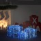 vidaXL Cutii cadou de Crăciun decorative, 3 buc., alb rece, acril