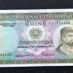Guine 50 escudos 1971 UNC Nuno Tristao