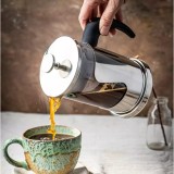 Infuzor cu presa, din sticla si inox, 0.35L, pentru ceai, Kinghoff