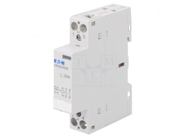 Contactor 2P 20A 8VAC NO x2