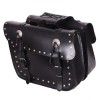 Ganta moto piele Adrenaline Studs, negru, 25L