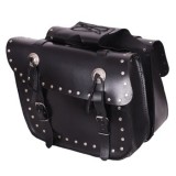 Ganta moto piele Adrenaline Studs, negru, 25L