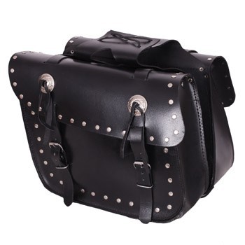 Ganta moto piele Adrenaline Studs, negru, 25L foto